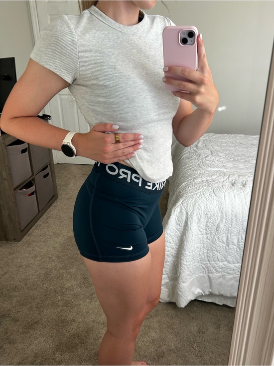 Nike Pants - Nike pro shorts in teal/navy color